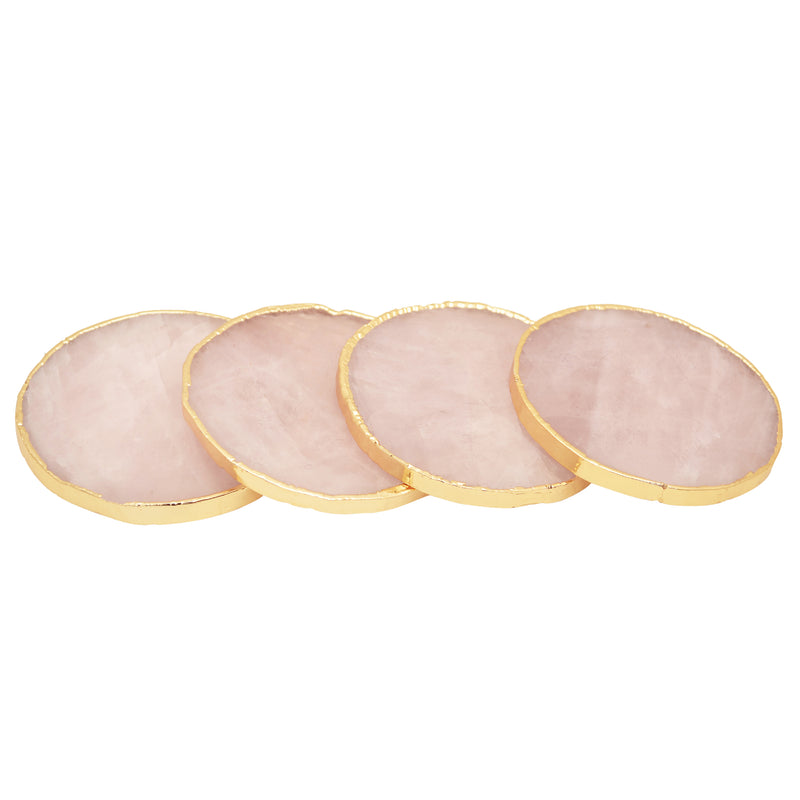 Rose Quartz Coasters (Set of 4)