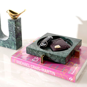Dennis Marble Tray - Green