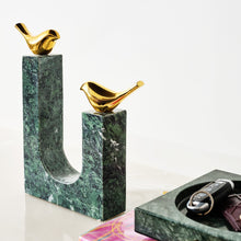 Load image into Gallery viewer, Finch Decorative Statue - Green
