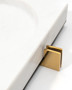 Dennis Marble Tray - White