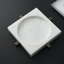 Load image into Gallery viewer, Dennis Marble Tray - White
