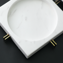 Load image into Gallery viewer, Dennis Marble Tray - White
