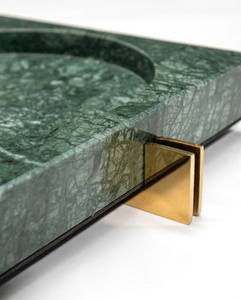 Dennis Marble Tray - Green